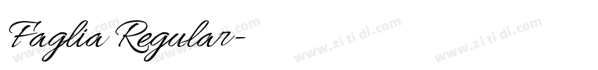 Faglia Regular字体转换 Faglia Regular字体转换